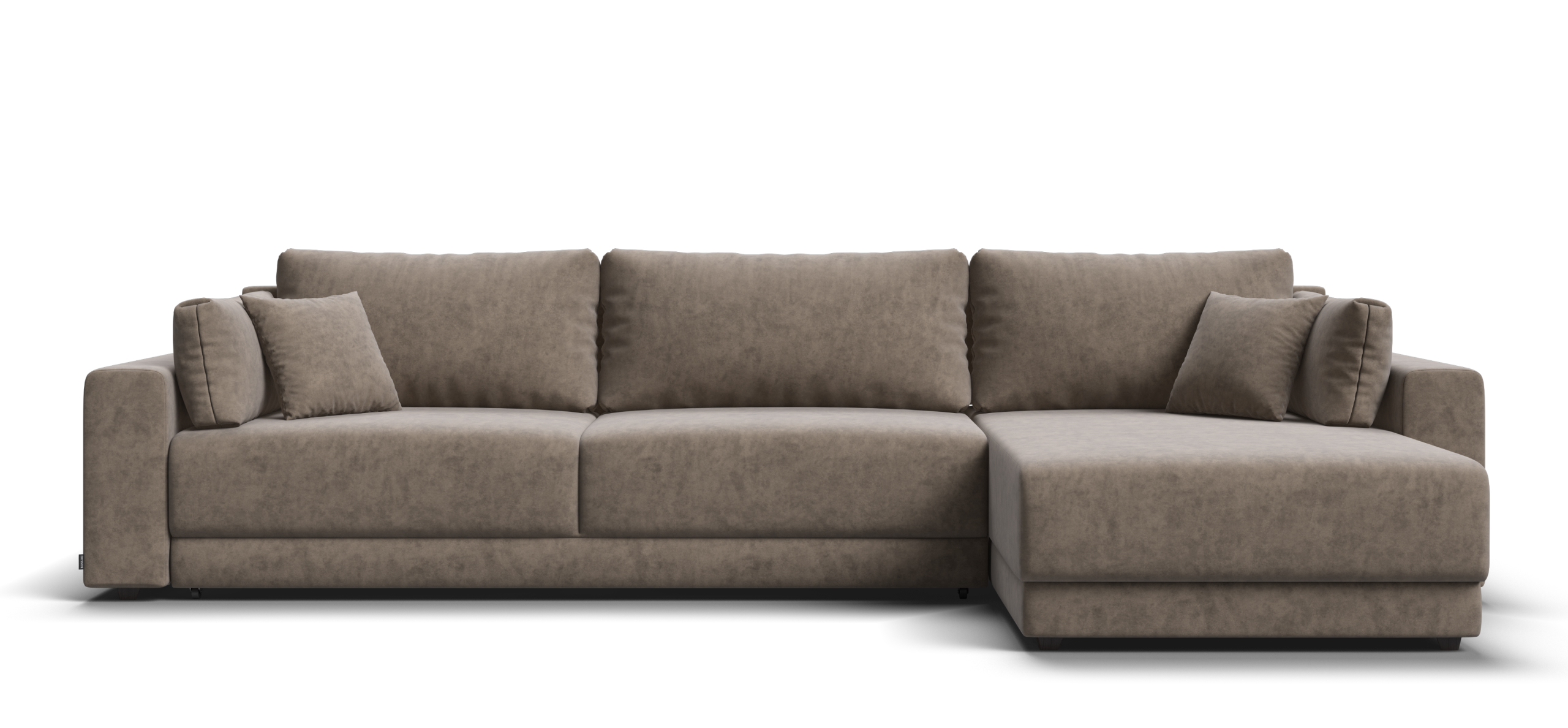 Угловой диван Босс Прайм Макс Велюр Роял тауп