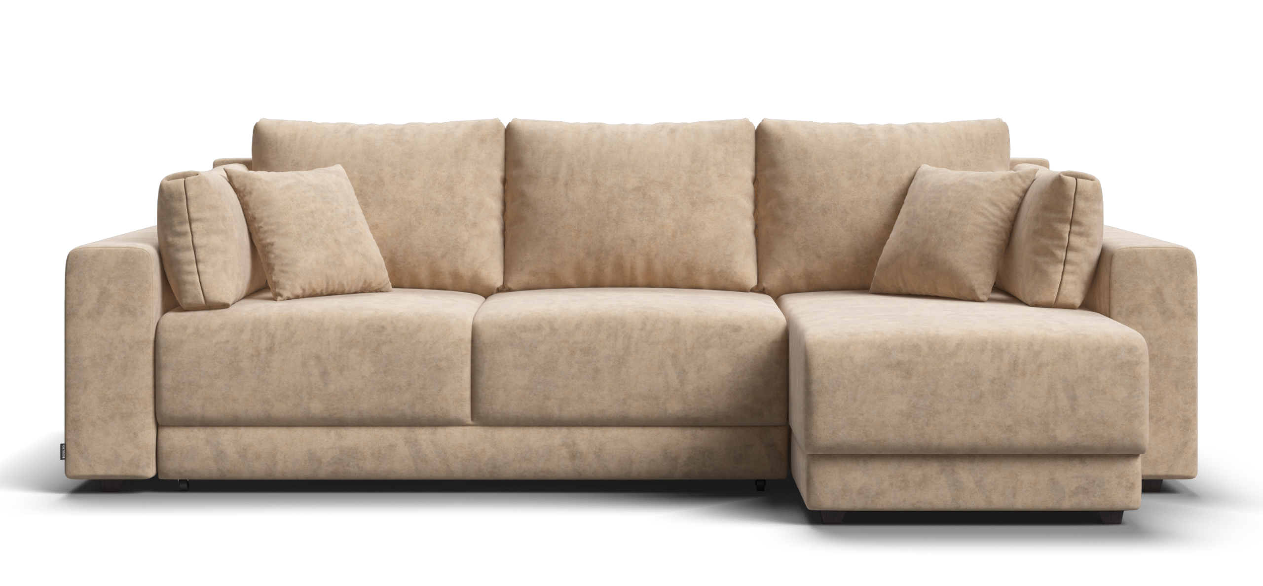 Угловой диван Босс Прайм ХЛ Велюр Роял шампань