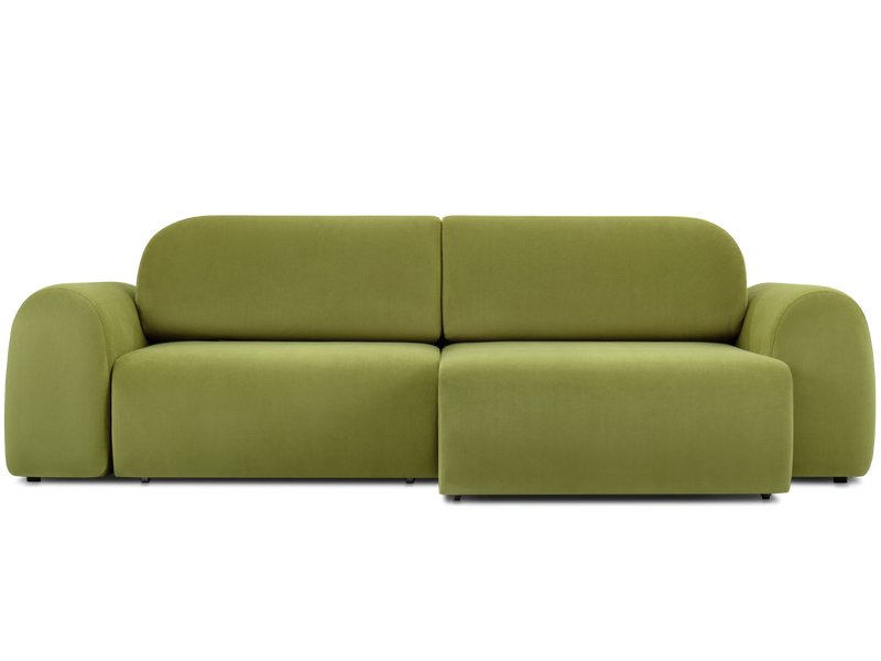 Диван угловой Лилт Велюр Оливковый