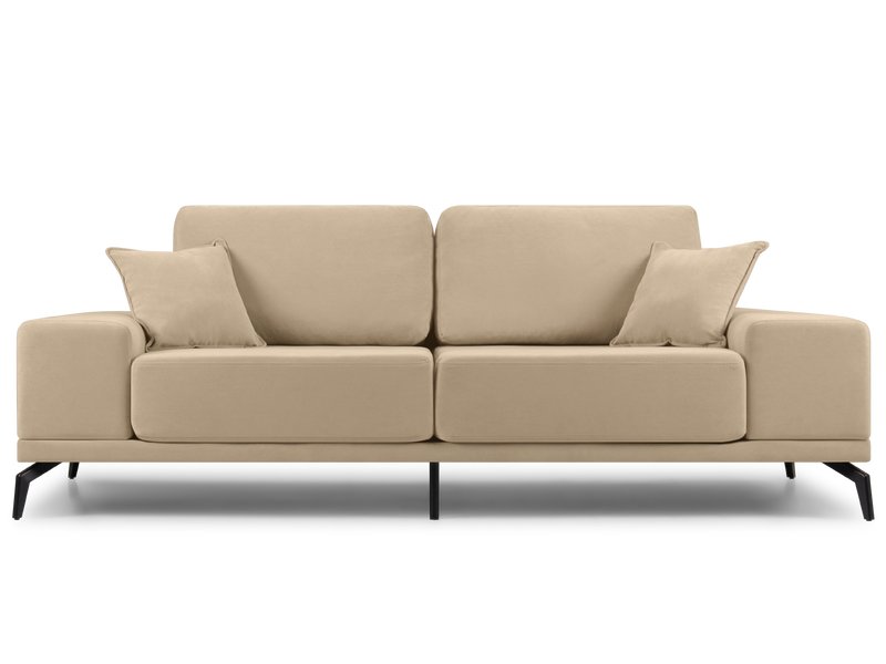 Диван прямой Рон Велюр Бежевый