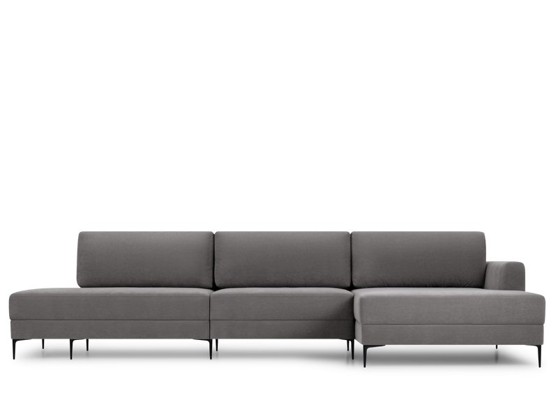 Диван угловой Эдвин-2 Велюр Серый