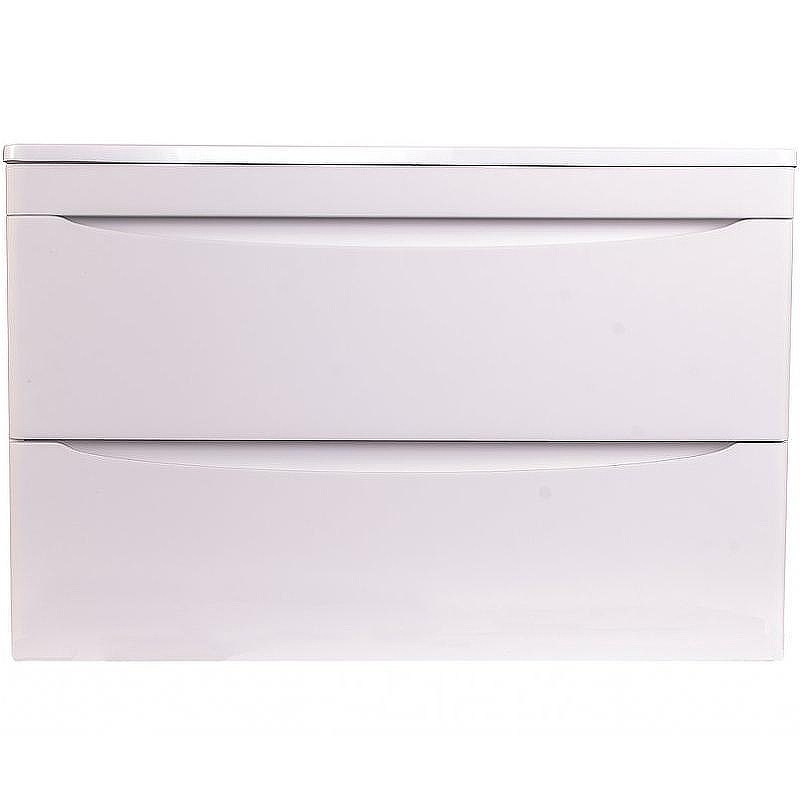 Тумба под раковину Style Line Бергамо мини 90 Люкс Plus СС-00002364 подвесная Белая антискрейч