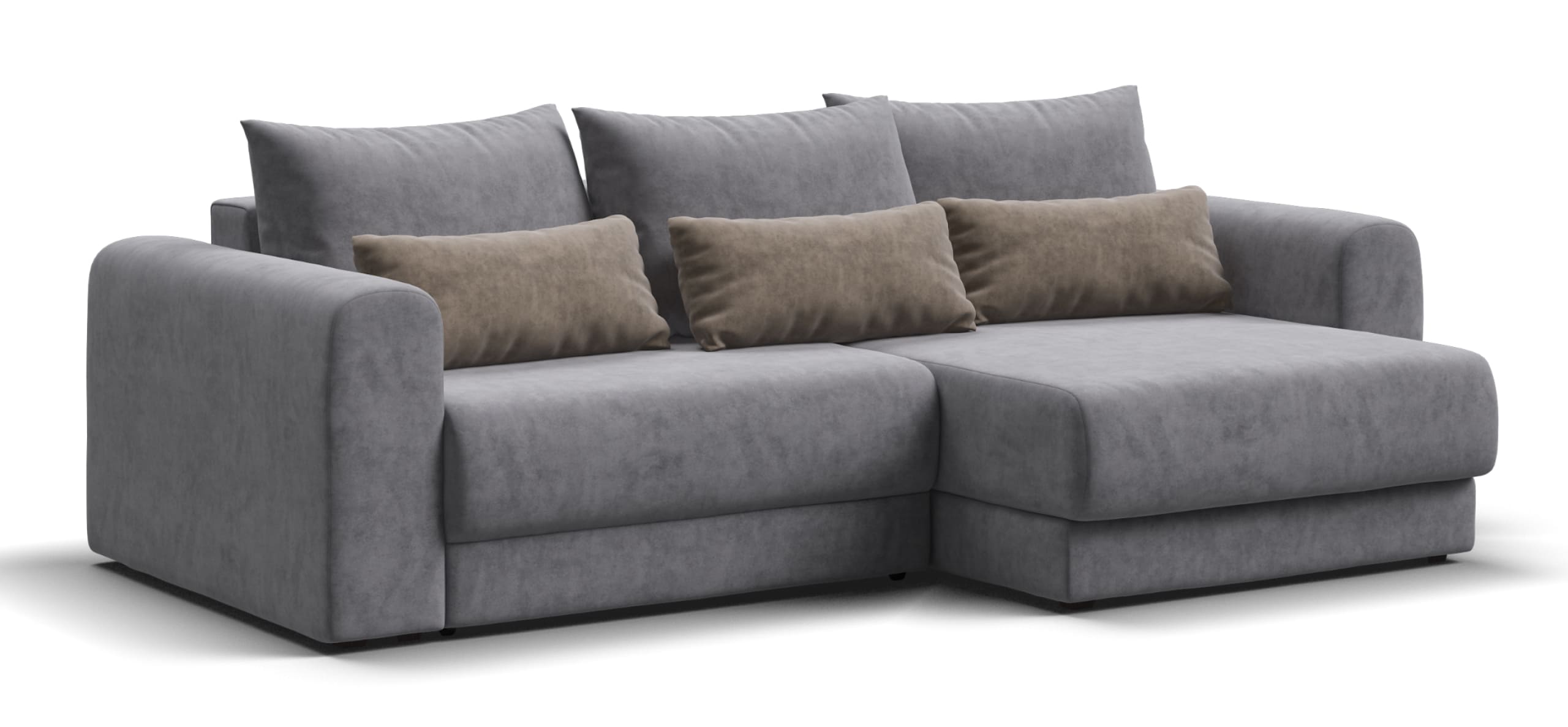 Модульный угловой диван Ричмонд Модуль Велюр Роял агат