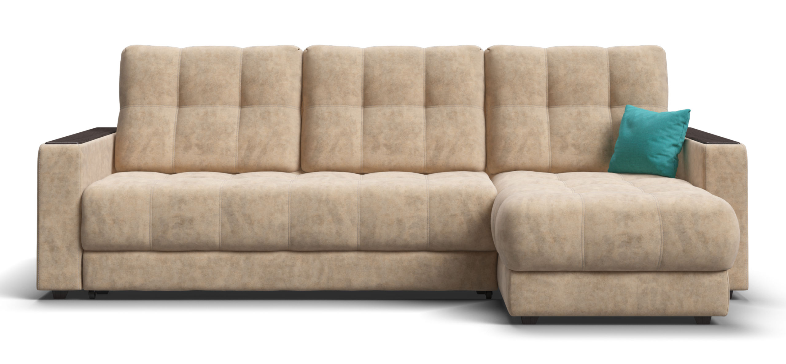 Угловой диван Босс Классик Велюр Роял шампань