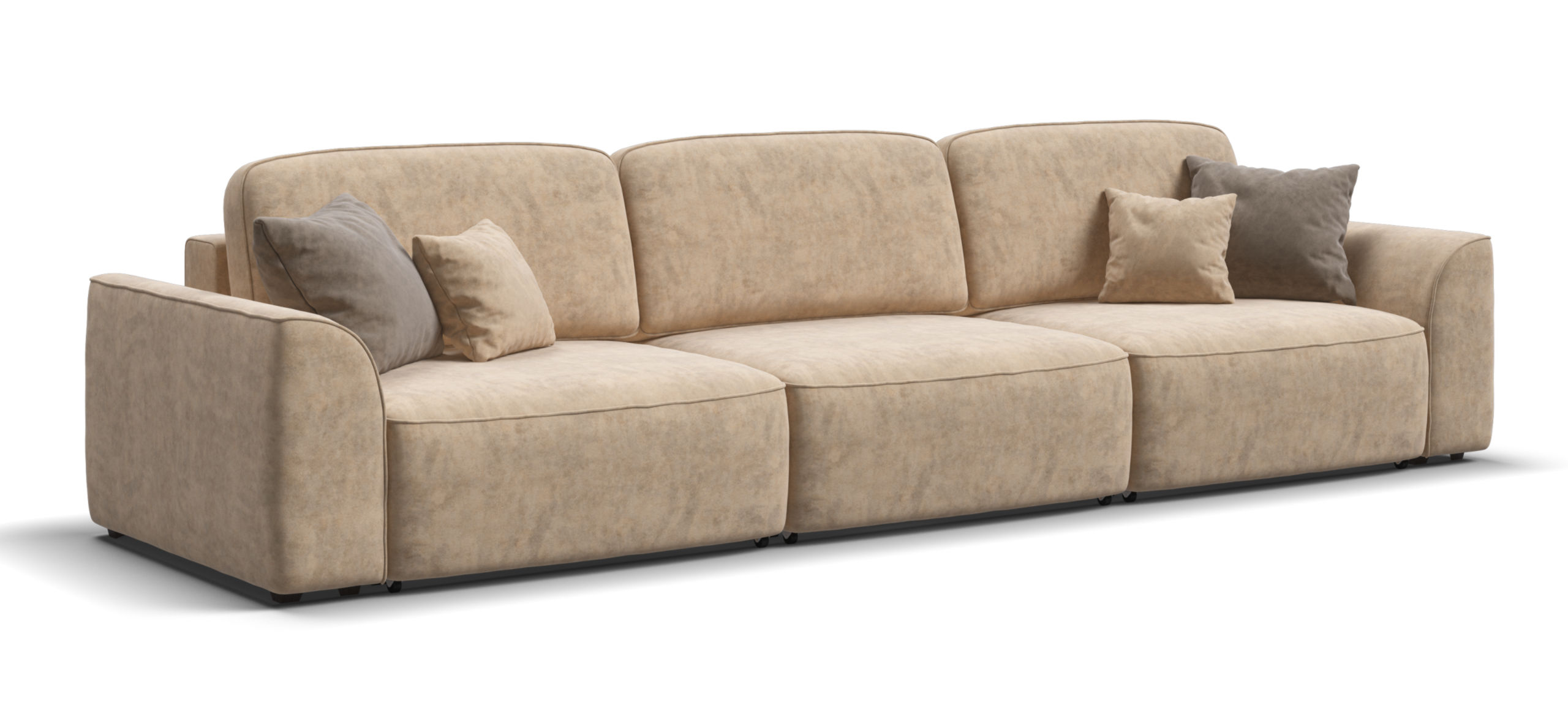 Диван Кинг Макс Велюр Роял шампань