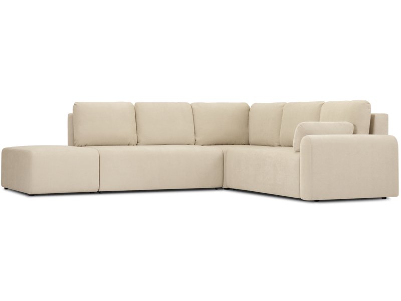 Диван угловой Кирмас-4 Шенилл Светло-бежевый