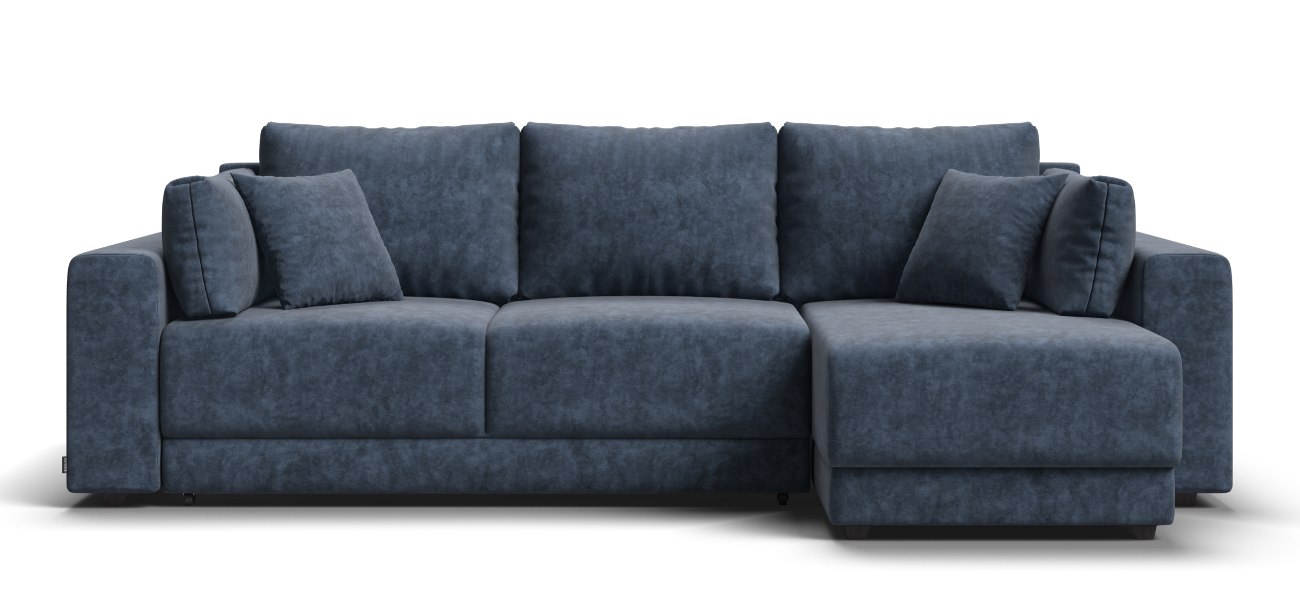 Угловой диван Босс Прайм ХЛ Велюр Роял синий